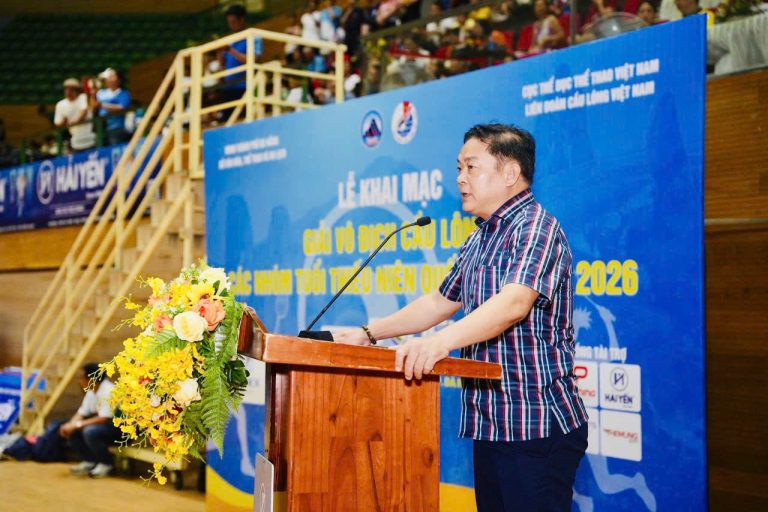 Gần 600 tay vợt trẻ tranh tài ở giải vô địch cầu lông thiếu niên quốc gia 2026