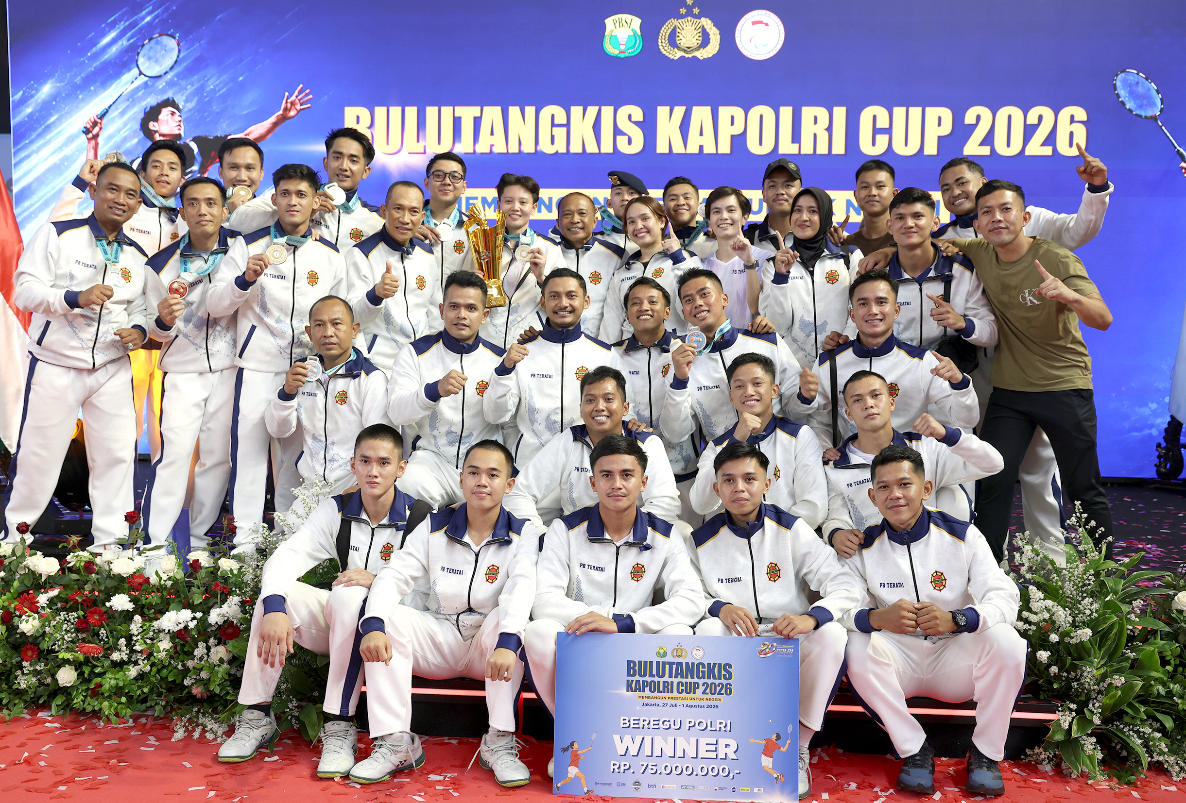 Kor Brimob lật ngược thế cờ để vô địch Kapolri Cup 2026