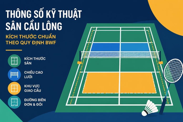 Sân Cầu Lông: Tiêu Chuẩn, Kích Thước và Hướng Dẫn