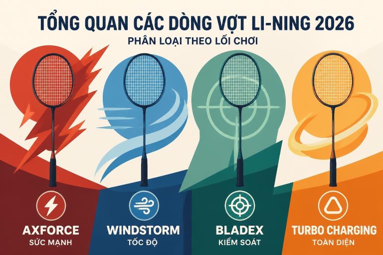 Vợt Cầu Lông Li-Ning: Hướng Dẫn Chọn Lựa Chi Tiết 2026